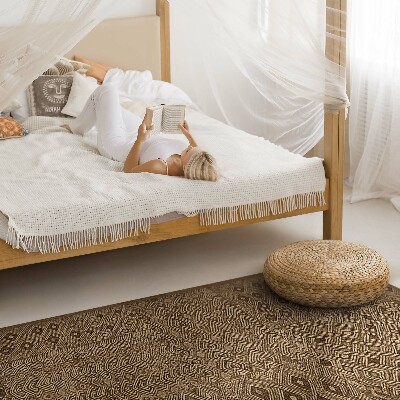 Vinyl teppich Tribal-Muster Textilimitat