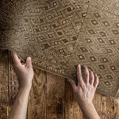 Vinyl teppich Tribal-Muster Textilimitat