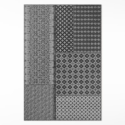 Pvc teppich Azteken-Stil Stoffmuster-Imitat