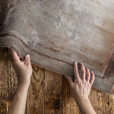 Vinyl teppich läufer Verrostetes Blech im Industriestil