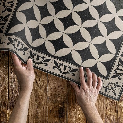 Teppich auf pvc Spanische Fliesen elegantes Mosaik