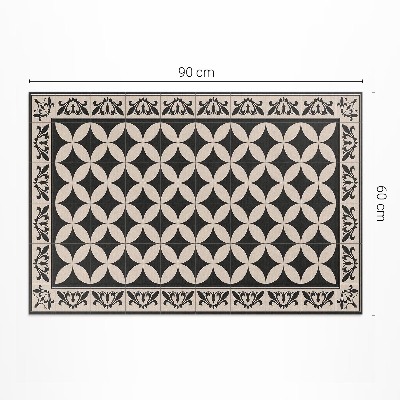 Teppich auf pvc Spanische Fliesen elegantes Mosaik