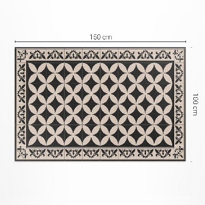 Teppich auf pvc Spanische Fliesen elegantes Mosaik