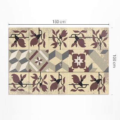Vinyl teppich läufer Magnolia fliesen gemustertes mosaik