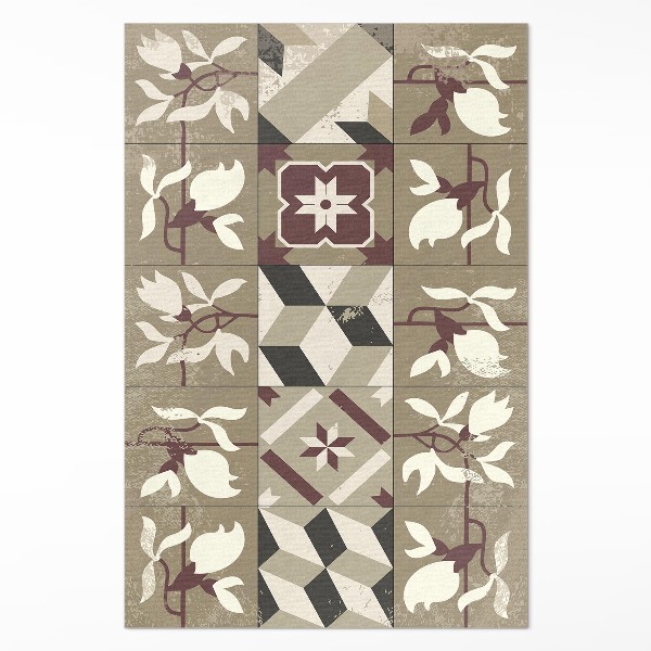 Teppich pvc Magnolia fliesen dekoratives mosaik
