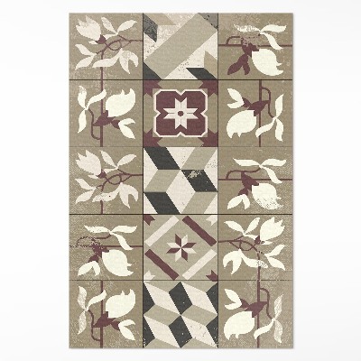 Teppich pvc Magnolia fliesen dekoratives mosaik
