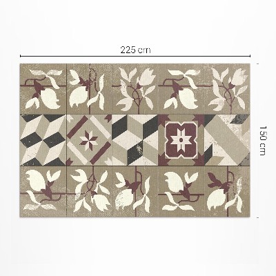 Teppich pvc Magnolia fliesen dekoratives mosaik
