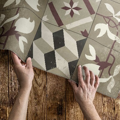 Teppich pvc Magnolia fliesen dekoratives mosaik