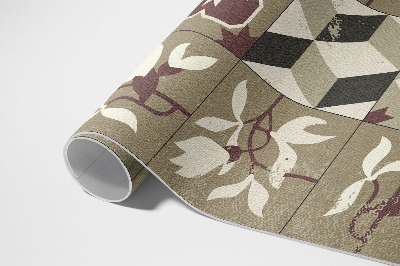 Teppich pvc Magnolia fliesen dekoratives mosaik