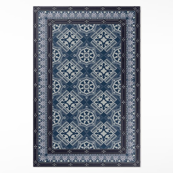 Pvc teppich Marineblaue Talavera schöne Vintage-Muster