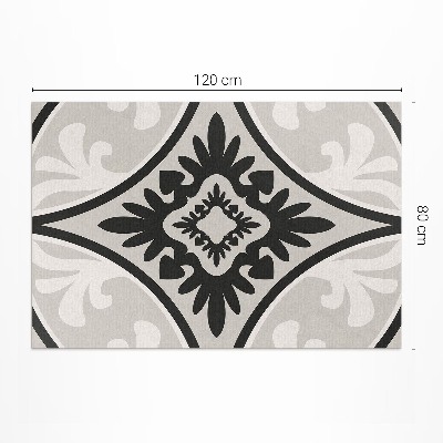 Teppich pvc Kachelmuster elegantes Ornament