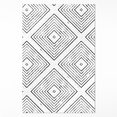 Pvc teppich Regelmäßige Quadrate Boho-Muster