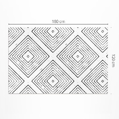 Pvc teppich Regelmäßige Quadrate Boho-Muster