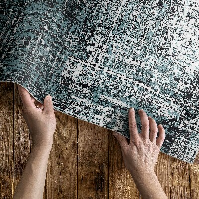 Vinyl teppich läufer Retro-gesägtes Stoffmuster