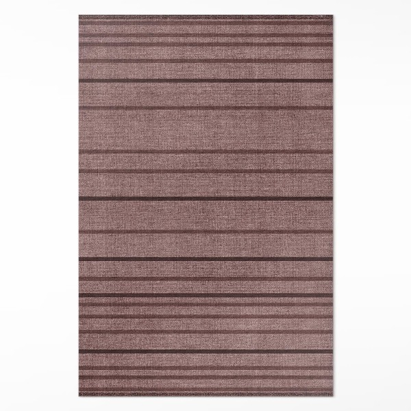 Vinyl teppich Braune Streifen im Boho-Vintage-Stil
