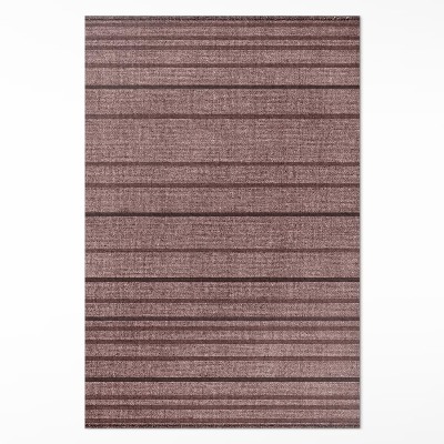Vinyl teppich Braune Streifen im Boho-Vintage-Stil