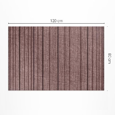 Vinyl teppich Braune Streifen im Boho-Vintage-Stil