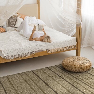 Pvc teppich Streifen auf Stoff im Boho-Vintage-Stil