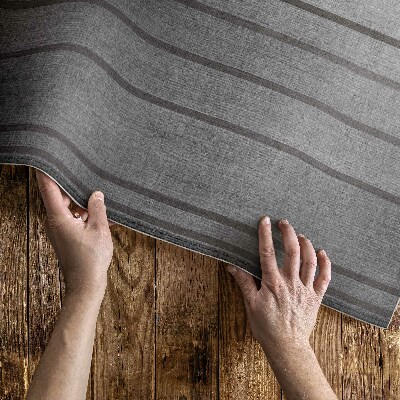 Vinyl teppich läufer Graue Streifen im Boho-Vintage-Stil