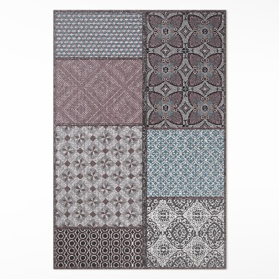 Teppich pvc Mix aus imitierten Textilmustern