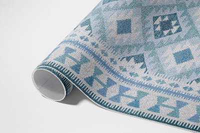 Vinyl teppich läufer Blaues Rauten-Imitat