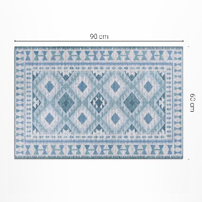Vinyl teppich läufer Blaues Rauten-Imitat