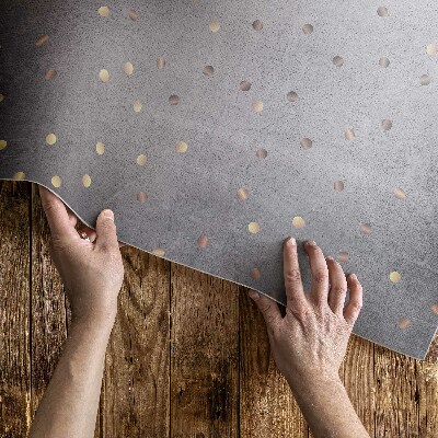 Vinyl teppich läufer Helle und dunkle Punkte auf grauer Textur