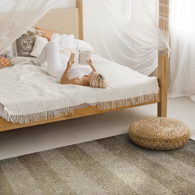 Teppich pvc Horizontale Streifen im rustikalen Vintage-Stil