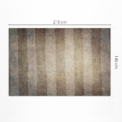 Teppich pvc Horizontale Streifen im rustikalen Vintage-Stil