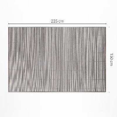 Teppich auf pvc Bambus-Holzmatte im Boho-Stil
