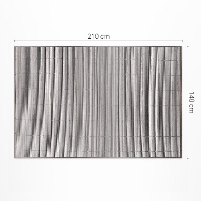 Teppich auf pvc Bambus-Holzmatte im Boho-Stil