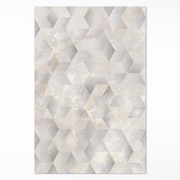 Teppich auf pvc Würfel 3D modernes geometrisches Muster