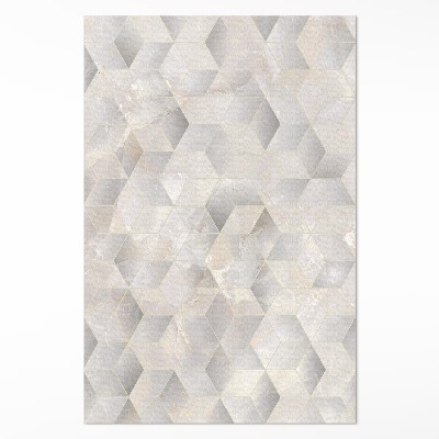 Teppich auf pvc Würfel 3D modernes geometrisches Muster
