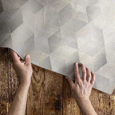 Teppich auf pvc Würfel 3D modernes geometrisches Muster