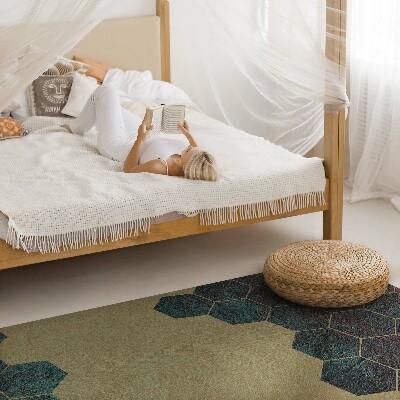 Pvc teppich Sechsecke aus Beton modernes Design