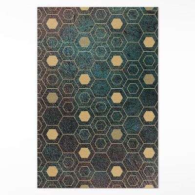 Vinyl teppich läufer Sechseckiges Muster modernes Design