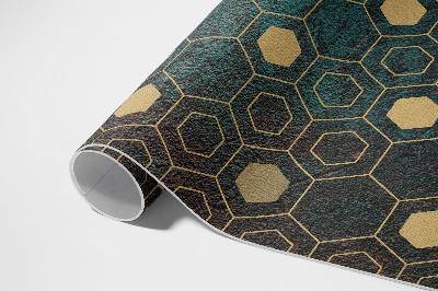 Vinyl teppich läufer Sechseckiges Muster modernes Design