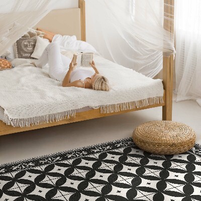 Teppich auf pvc Spanisches Mosaik geflieste Kreise