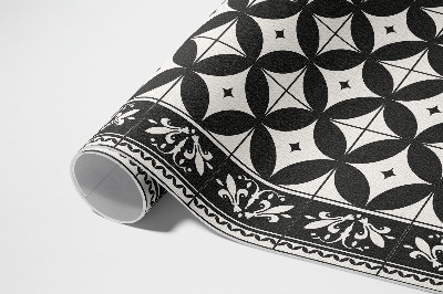 Teppich auf pvc Spanisches Mosaik geflieste Kreise