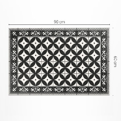 Teppich auf pvc Spanisches Mosaik geflieste Kreise