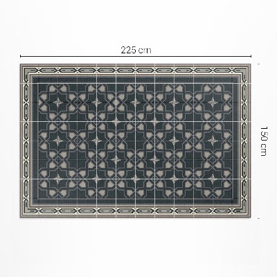 Vinyl teppich Geometrische Sterne altes Mosaik