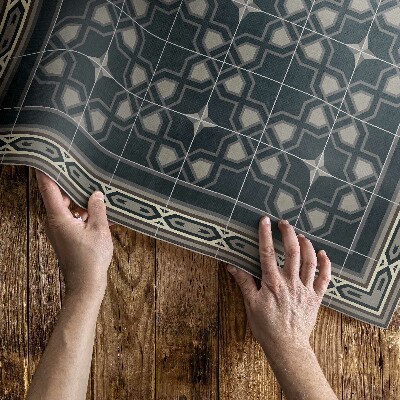 Vinyl teppich Geometrische Sterne altes Mosaik