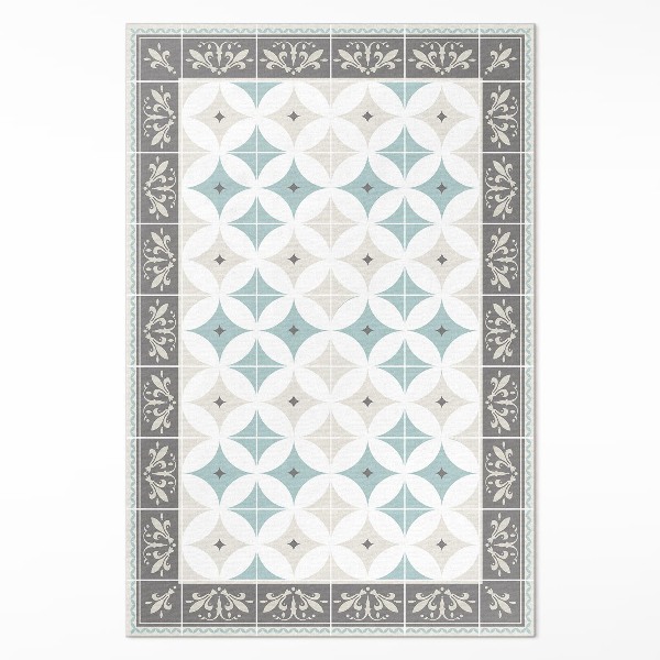 Vinyl teppich läufer Skandinavische Kreise pastell mosaik