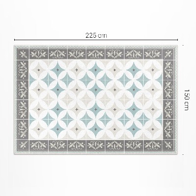 Vinyl teppich läufer Skandinavische Kreise pastell mosaik