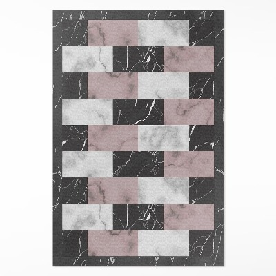 Teppich pvc Marmorwürfel trendiges Mosaik