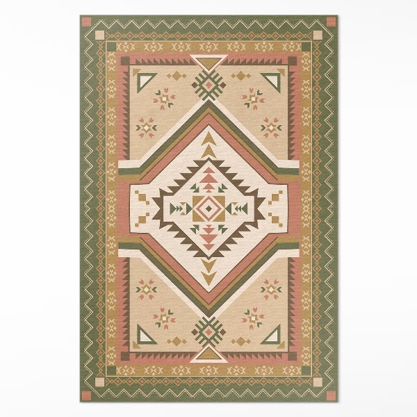 Teppich auf pvc Spanisches geometrisches ornamentales Muster