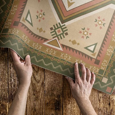 Teppich auf pvc Spanisches geometrisches ornamentales Muster