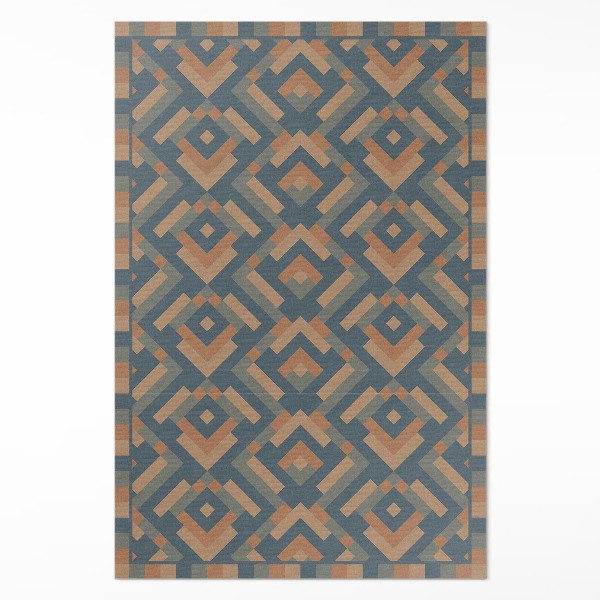 Pvc teppich Aztekische Geometrie vintage boho muster