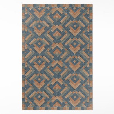 Pvc teppich Aztekische Geometrie vintage boho muster