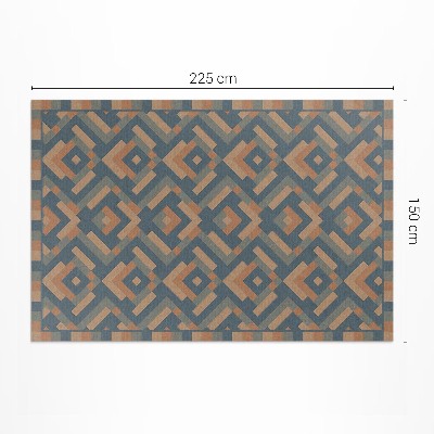 Pvc teppich Aztekische Geometrie vintage boho muster